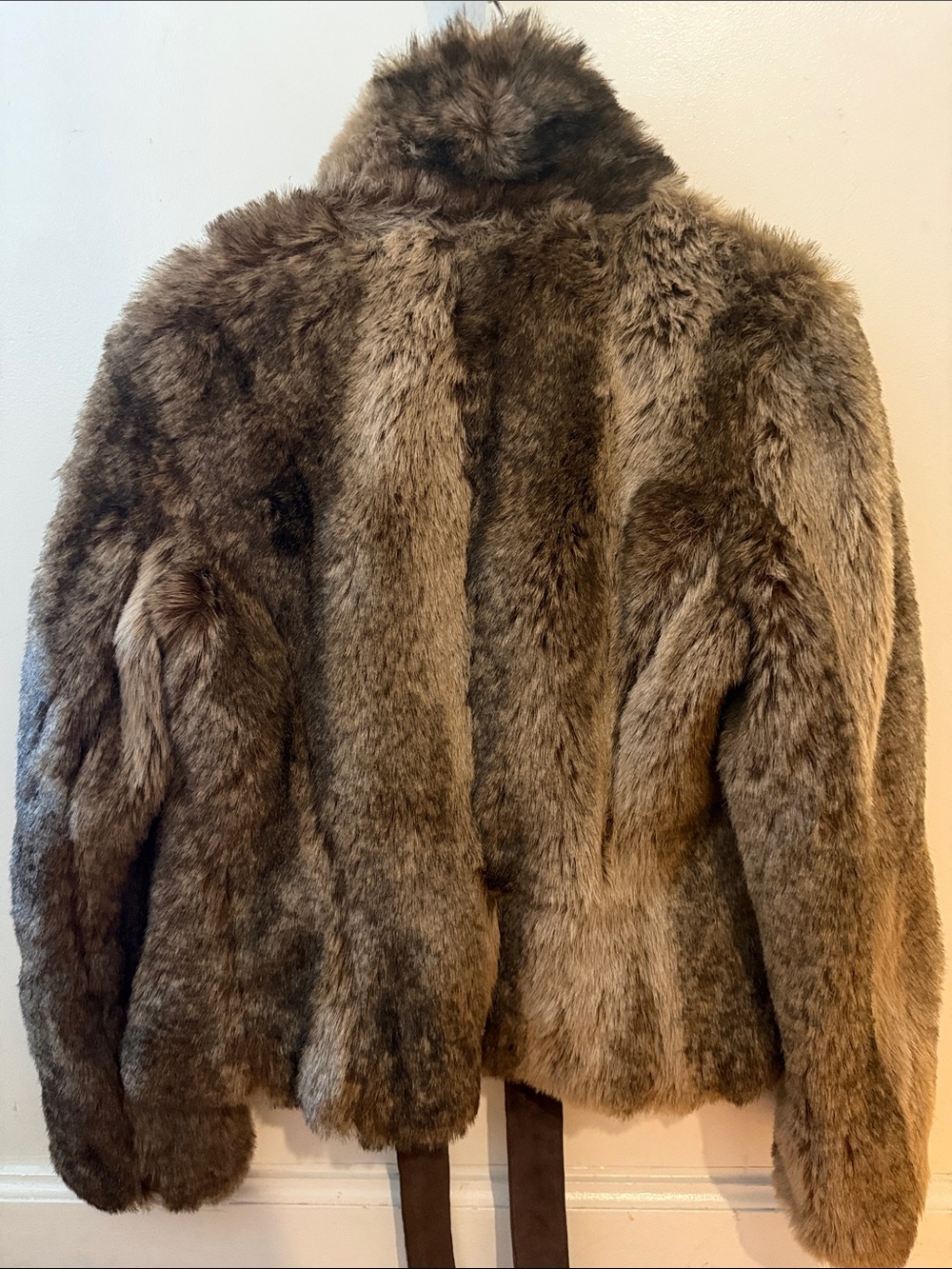 Zara Brown Faux Fur Jacket - Picture 5 of 5